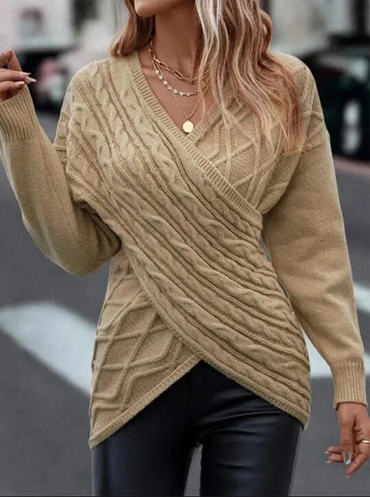Modefest- Eleganter Damen-Pullover Beige