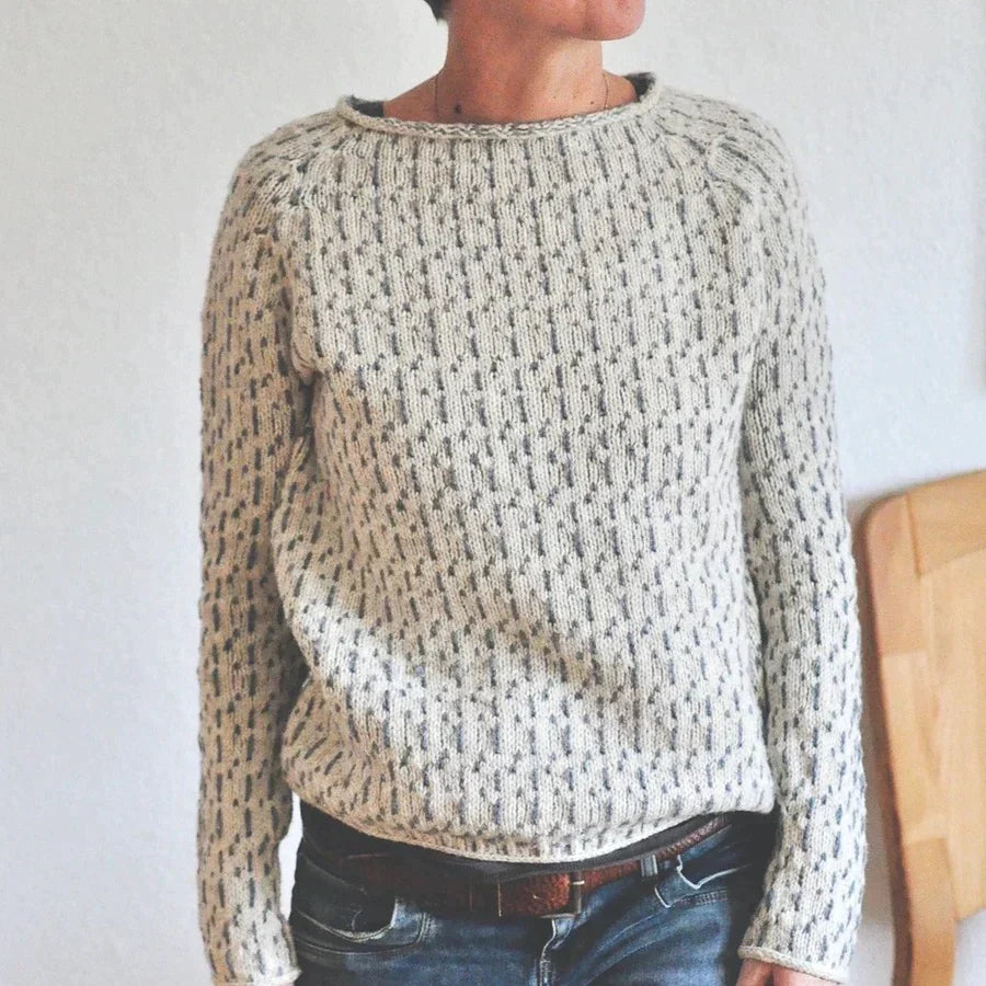 Modefest- Schicker grauer Pullover mit Rollkragen