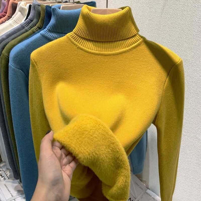 Modefest- Herbst-Komfort-Pullover Gelb