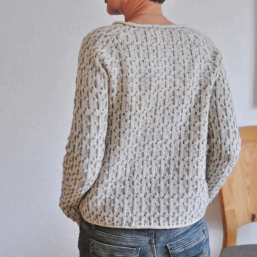 Modefest- Schicker grauer Pullover mit Rollkragen