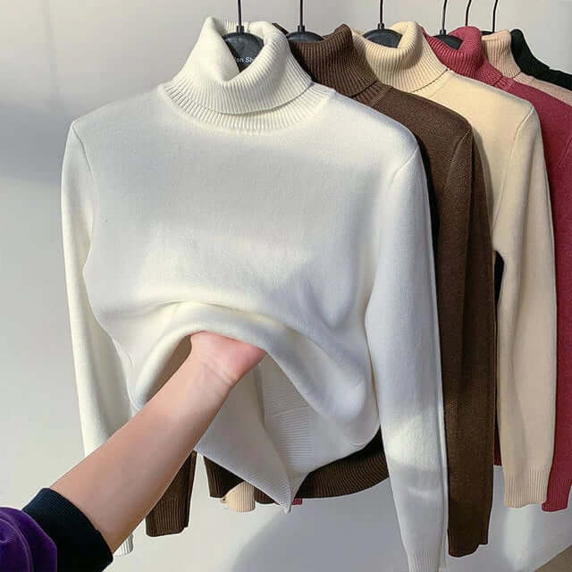 Modefest- Herbst-Komfort-Pullover Weiß