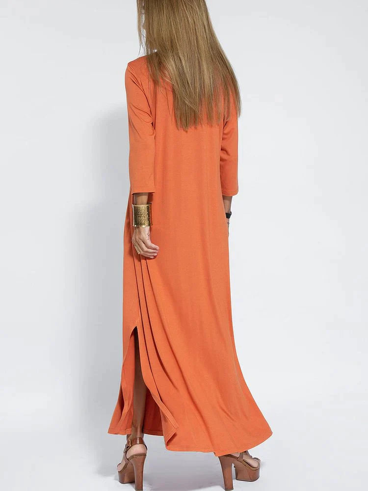 Modefest- ALINAA - Langes Schlankmachendes Kleid