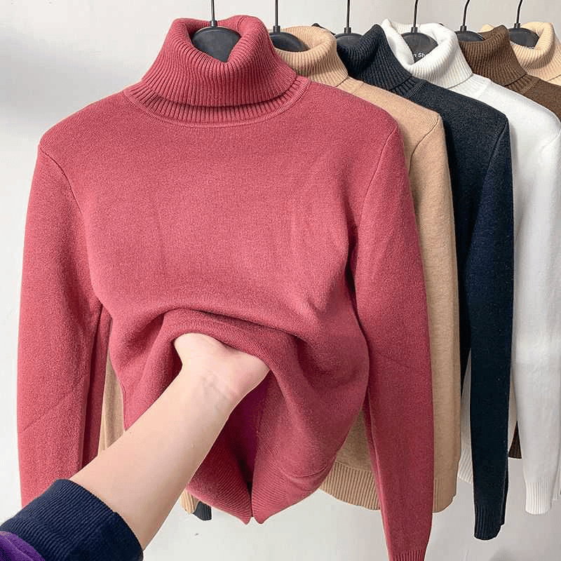 Modefest- Herbst-Komfort-Pullover Rot