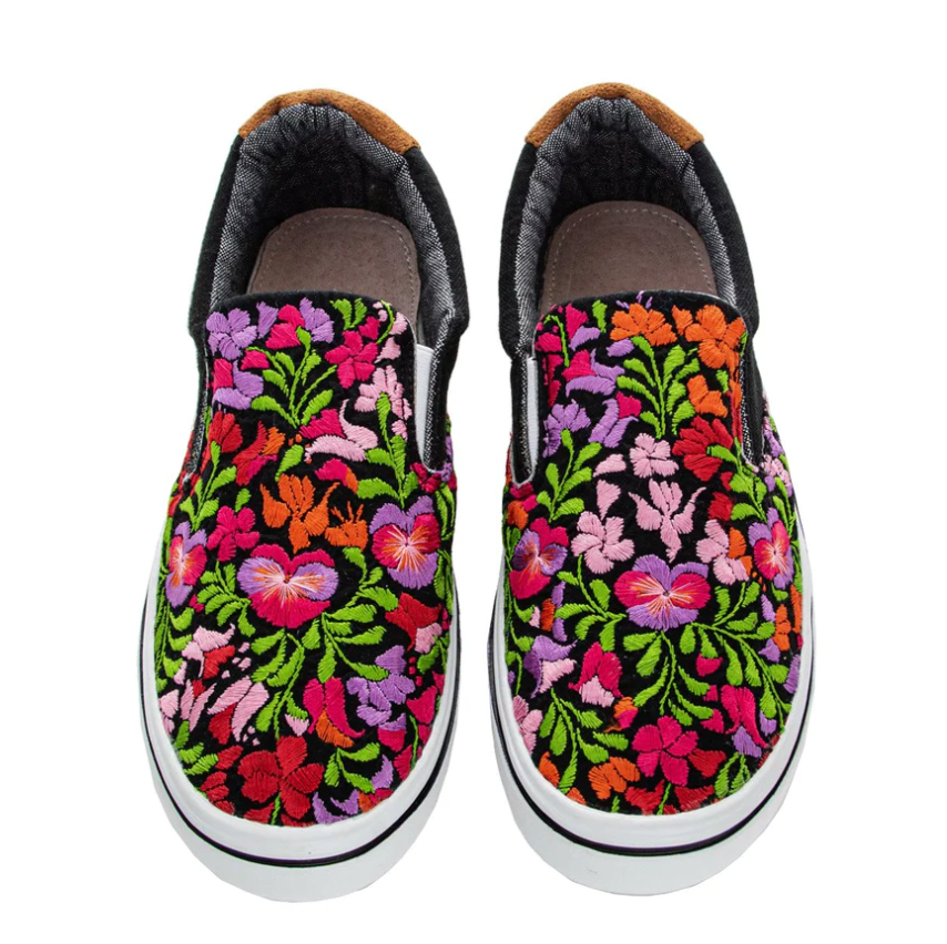 Modefest- "FIORELLA SNEAKERS" - Modische Sneakers mit buntem Blumen Design