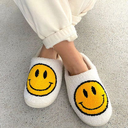 Modefest- Orthopädische Smiley-Schuhe für drinnen und draußen Weiß mit Gelb