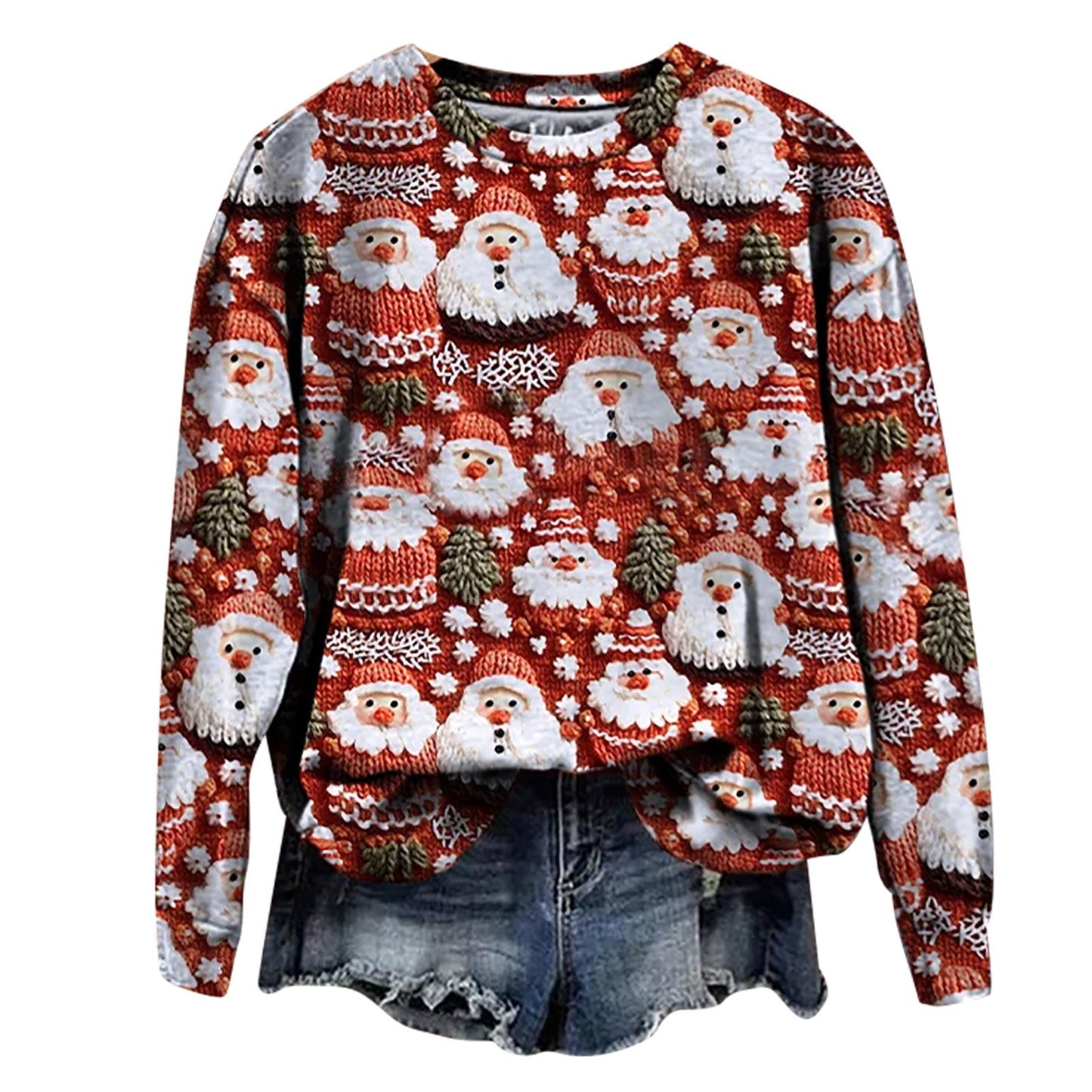 Modefest- Festlicher Pullover Weihnachtsmann