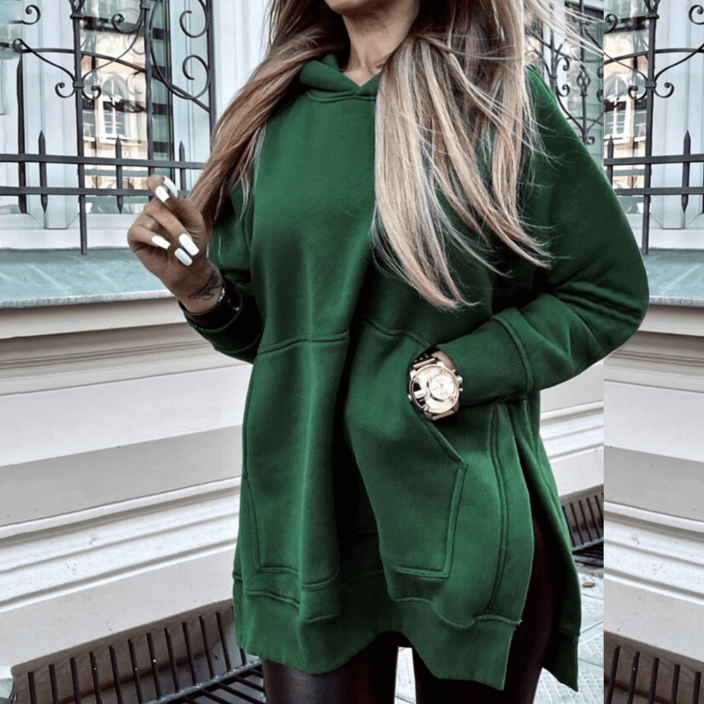 Modefest- Trendiger Hoodie in Übergröße Grün