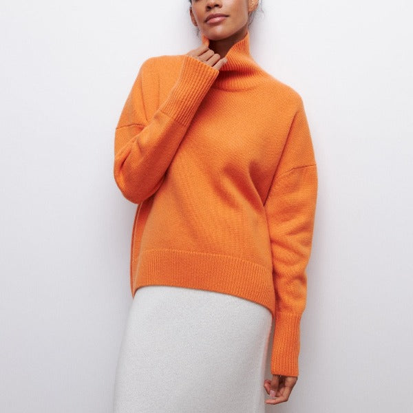 Modefest- Modischer Pullover Orange