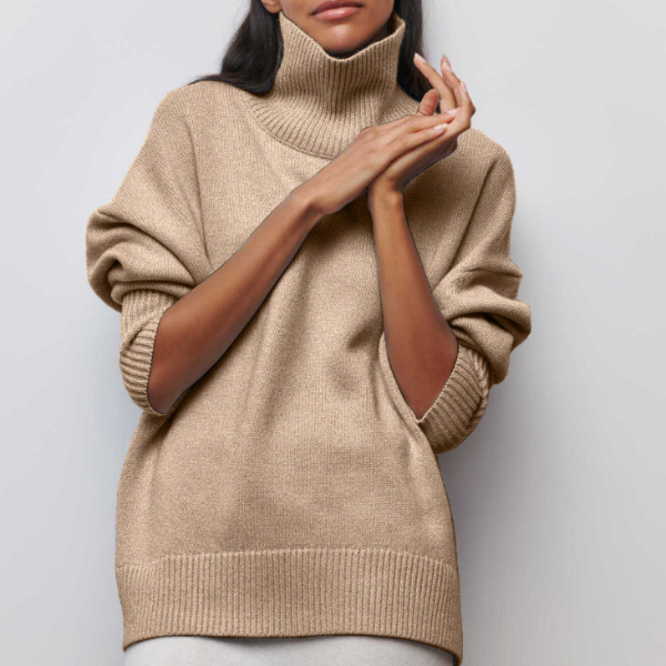 Modefest- Modischer Pullover Beige