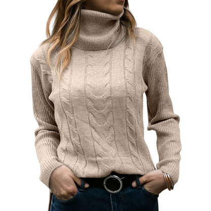 Modefest- Rollkragenpullover Beige