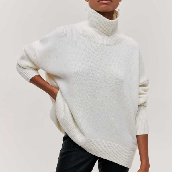 Modefest- Modischer Pullover Weiß