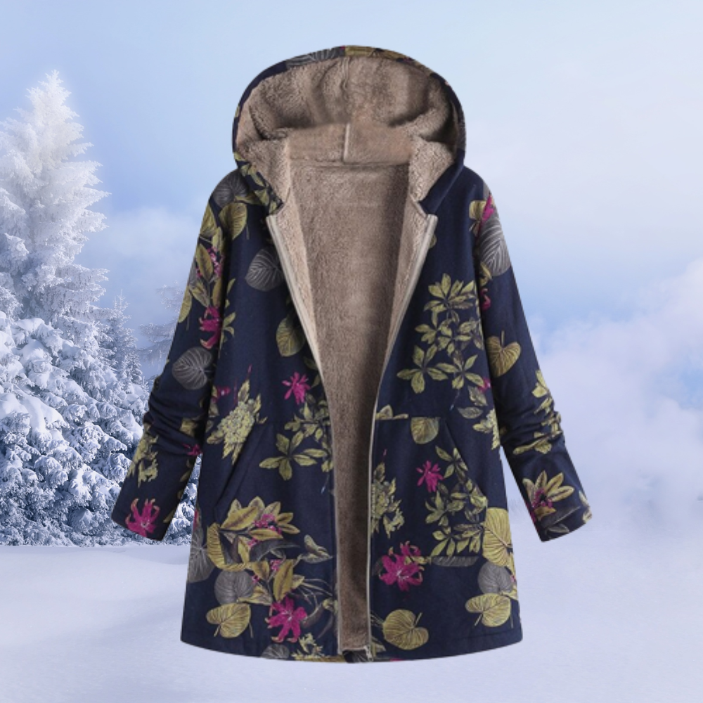 Modefest- Dein bestes, einzigartiges Blumen-Outfit für diesen Winter Dunkelblau