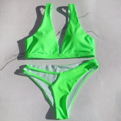 Modefest- Bikinis Set Tank Top Swim Neue Bademode Wire Free Swimming Women