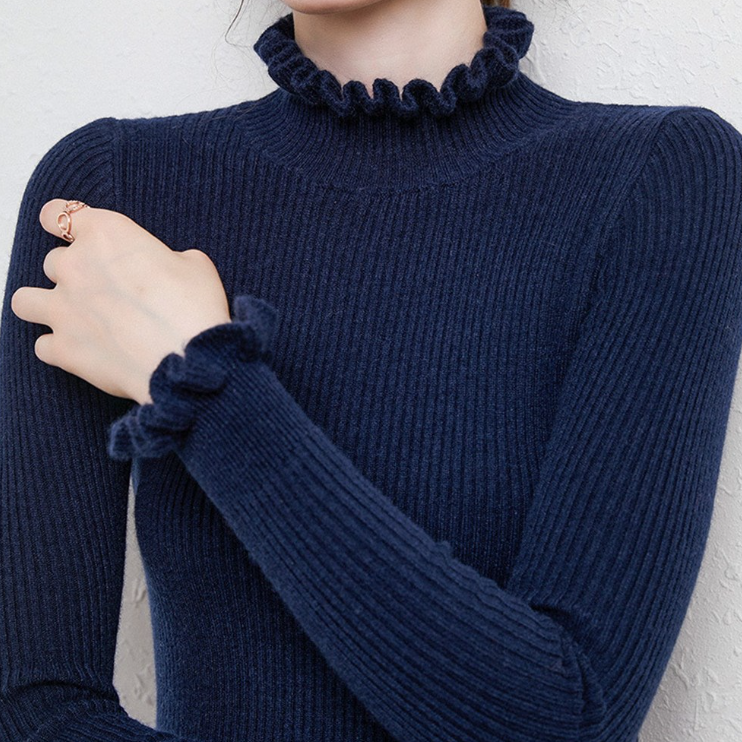 Modefest- Winter Pullover Blau