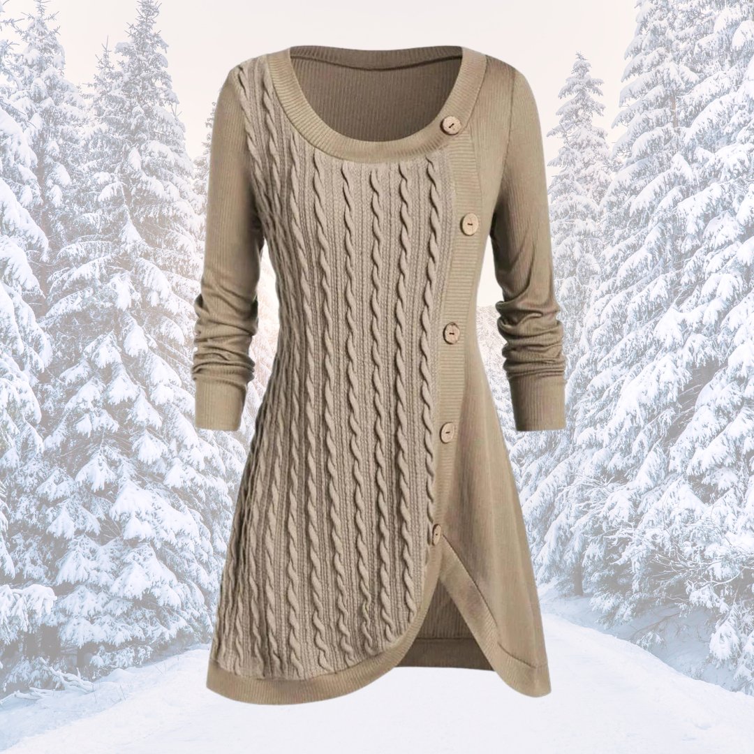 Modefest- Bequemes und trendiges Kleid Beige