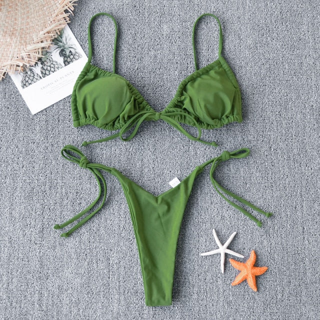 Modefest- Sexy Micro-Bikini | Sexy Bikini-Set | Badeanzug | Badeanzug für Damen | Strandbekleidung Bikini | Frauen-reizvoller Push-Up-Bikini | Brasilianischer Bikini