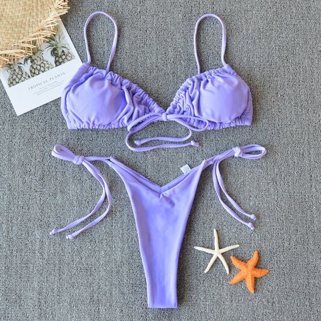 Modefest- Sexy Micro-Bikini | Sexy Bikini-Set | Badeanzug | Badeanzug für Damen | Strandbekleidung Bikini | Frauen-reizvoller Push-Up-Bikini | Brasilianischer Bikini