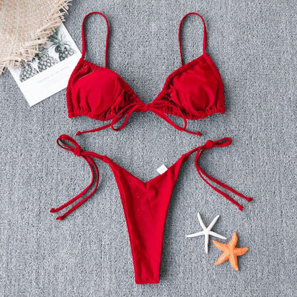 Modefest- Sexy Micro-Bikini | Sexy Bikini-Set | Badeanzug | Badeanzug für Damen | Strandbekleidung Bikini | Frauen-reizvoller Push-Up-Bikini | Brasilianischer Bikini