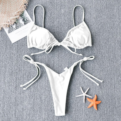 Modefest- Sexy Micro-Bikini | Sexy Bikini-Set | Badeanzug | Badeanzug für Damen | Strandbekleidung Bikini | Frauen-reizvoller Push-Up-Bikini | Brasilianischer Bikini