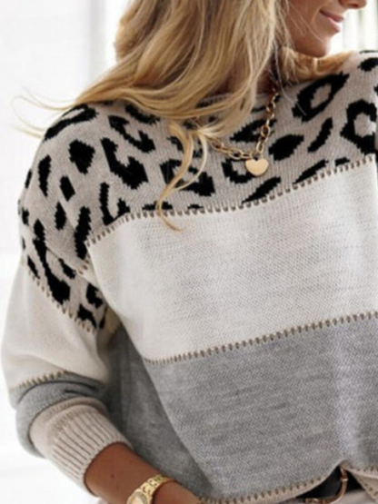 Modefest- Pullover mit Panthermuster